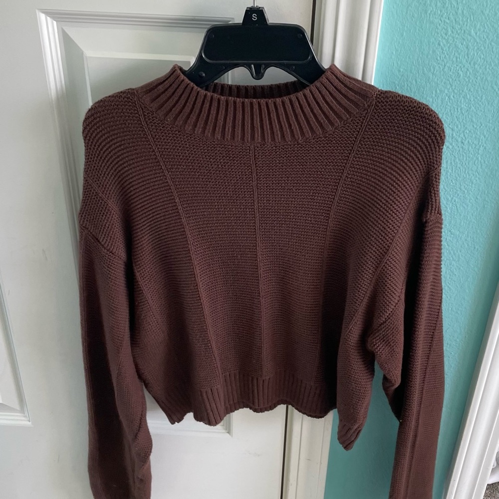 Cozy Brown Knit Sweater